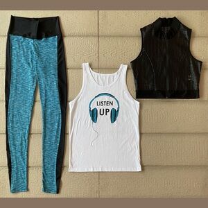 Curtain Call Costumes 3-Piece Hip-Hop Vest Tank Top Joggers